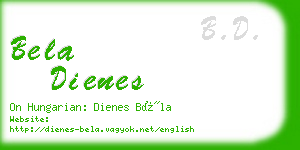 bela dienes business card